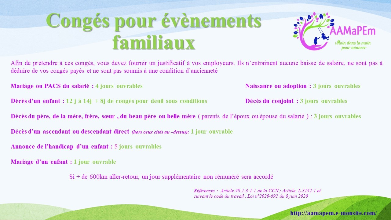 Conges familiaux 1