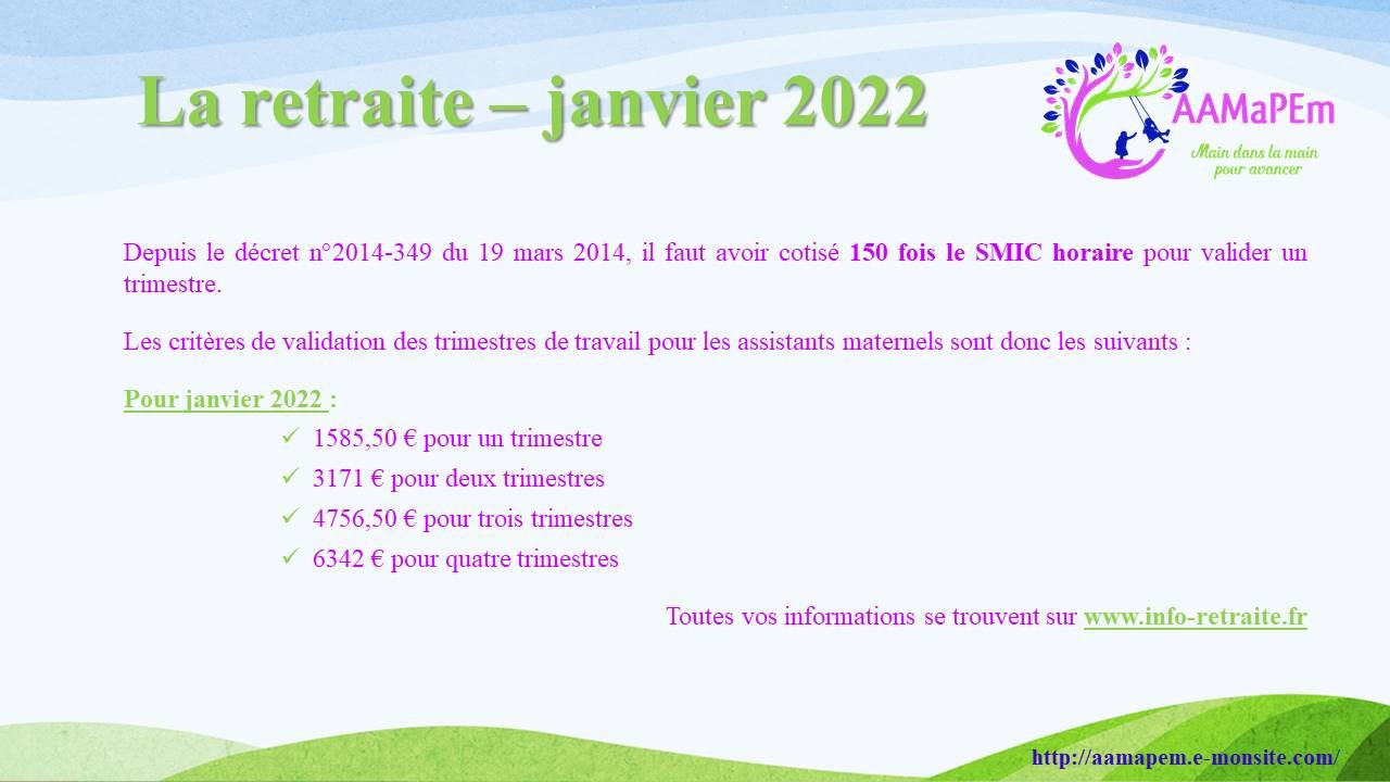 La retraite 2022